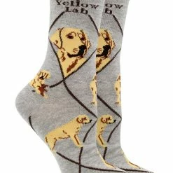 Best reviews of โ WHD Yellow Lab ๐งฆ Socks For ๐ฉ Women Gift For ๐ Dog Lovers Crazy ๐งฆ Socks - Crew โค๏ธ 8 WHD Yellow Lab Socks For Women Gift For Dog Lovers Crazy Socks - Crew