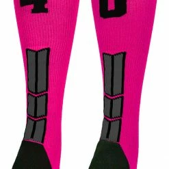 Best Sale ๐ MadSportsStuff โพ Baseball ๐งฆ Socks Neon Pink And Black Player ID Custom Number Over The Calf ๐งฆ Socks For ๐ฅ Softball โพ Baseball Football Boys And ๐ง Girls โจ 195 MadSportsStuff Baseball Socks Neon Pink And Black Player ID Custom Number Over The Calf Socks For Softball Baseball Football Boys And Girls