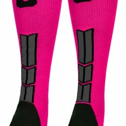 Discount ๐ฅ MadSportsStuff Neon Pink And Black Player ID Custom Number Over The Calf ๐งฆ Socks For ๐ฅ Softball โพ Baseball Football Boys And ๐ง Girls โพ Baseball ๐งฆ Socks ๐ 210 MadSportsStuff Neon Pink And Black Player ID Custom Number Over The Calf Socks For Softball Baseball Football Boys And Girls Baseball Socks