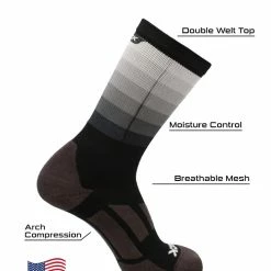 TCK Fade Sublimated Basketball Socks Crew Length Football Socks