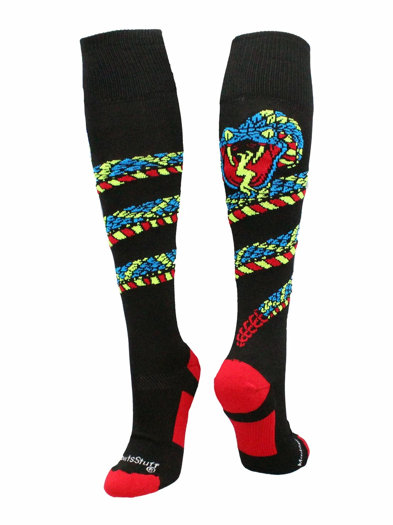 Best reviews of ๐ MadSportsStuff Crazy Snake Over The Calf Athletic ๐งฆ Socks โพ Baseball ๐งฆ Socks โ 7 MadSportsStuff Crazy Snake Over The Calf Athletic Socks Baseball Socks