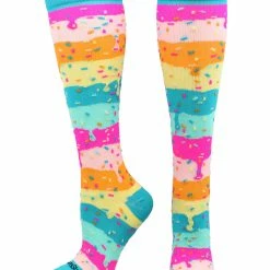MadSportsStuff Rainbow Sprinkles Socks Over The Calf Length