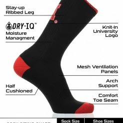 Budget ๐ TCK All Schools Nebraska Cornhuskers ๐งฆ Socks Campus Legend Crew Length โ๏ธ 6 TCK All Schools Nebraska Cornhuskers Socks Campus Legend Crew Length