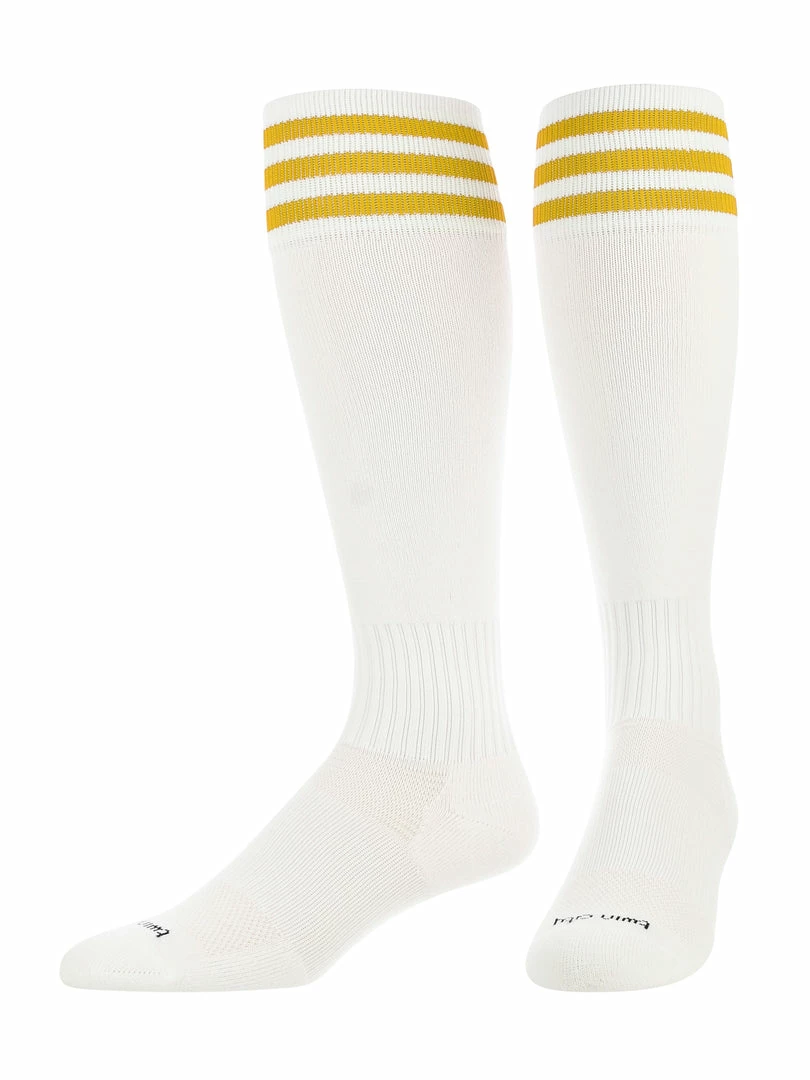Top 10 ๐ TCK Soccer ๐งฆ Socks With Stripes- For Boys Or ๐ง Girls- Men Or ๐ฉ Women - Extra Cross-Stretch For Shin Guards ๐ 21 TCK Soccer Socks With Stripes- For Boys Or Girls- Men Or Women - Extra Cross-Stretch For Shin Guards