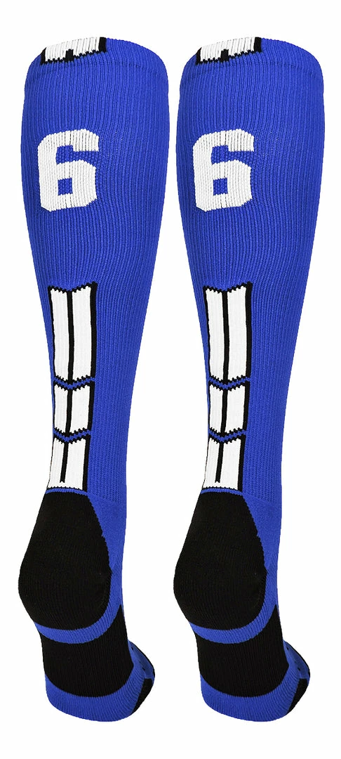 Best Sale ๐ MadSportsStuff โพ Baseball ๐งฆ Socks Royal Player ID Custom Number Over The Calf ๐งฆ Socks For ๐ฅ Softball โพ Baseball Football Boys And ๐ง Girls ๐ 14 MadSportsStuff Baseball Socks Royal Player ID Custom Number Over The Calf Socks For Softball Baseball Football Boys And Girls