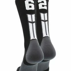 Buy โญ MadSportsStuff Black Player ID Custom Number Crew ๐งฆ Socks For ๐ Basketball Lacrosse Volleyball Boys And ๐ง Girls ๐ 121 MadSportsStuff Black Player ID Custom Number Crew Socks For Basketball Lacrosse Volleyball Boys And Girls