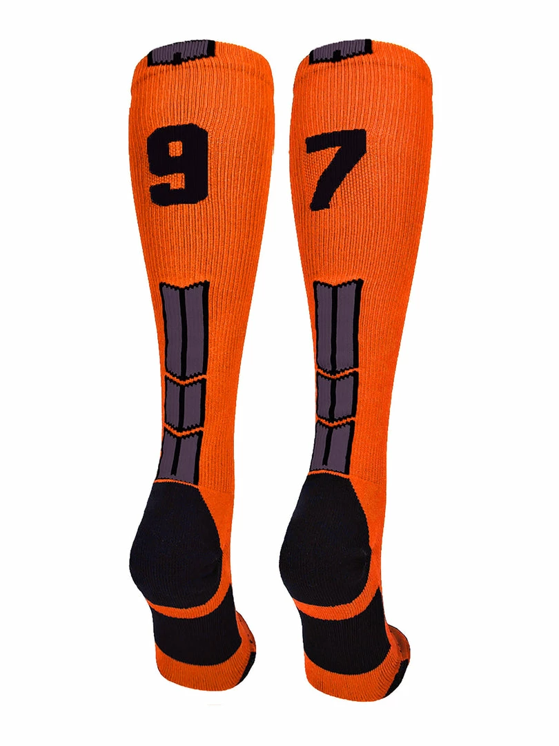 Deals โญ MadSportsStuff ๐ฅ Softball ๐งฆ Socks Orange And Black Player ID Custom Number Over The Calf ๐งฆ Socks For ๐ฅ Softball โพ Baseball Football Boys And ๐ง Girls ๐ 33 MadSportsStuff Softball Socks Orange And Black Player ID Custom Number Over The Calf Socks For Softball Baseball Football Boys And Girls