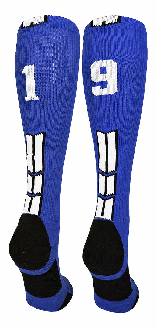 Wholesale ๐ MadSportsStuff โพ Baseball ๐งฆ Socks Royal Player ID Custom Number Over The Calf ๐งฆ Socks For ๐ฅ Softball โพ Baseball Football Boys And ๐ง Girls ๐ 60 MadSportsStuff Baseball Socks Royal Player ID Custom Number Over The Calf Socks For Softball Baseball Football Boys And Girls
