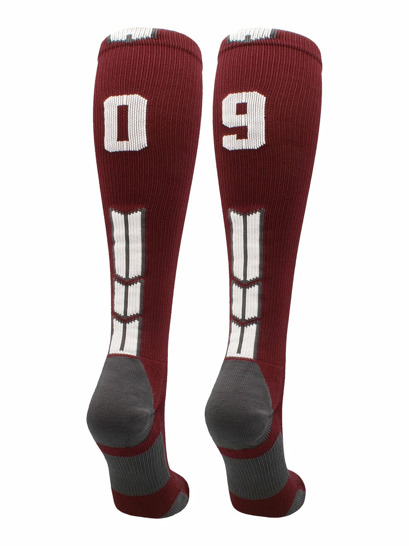 Best Sale ๐ MadSportsStuff Maroon Player ID Custom Number Over The Calf ๐งฆ Socks For ๐ฅ Softball โพ Baseball Football Boys And ๐ง Girls ๐ฅ Softball ๐งฆ Socks ๐ 69 MadSportsStuff Maroon Player ID Custom Number Over The Calf Socks For Softball Baseball Football Boys And Girls Softball Socks