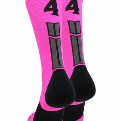 Best deal ๐ฏ MadSportsStuff Neon Pink And Black Player ID Custom Number Crew ๐งฆ Socks For ๐ Basketball Lacrosse Volleyball Boys And ๐ง Girls ๐คฉ 189 MadSportsStuff Neon Pink And Black Player ID Custom Number Crew Socks For Basketball Lacrosse Volleyball Boys And Girls
