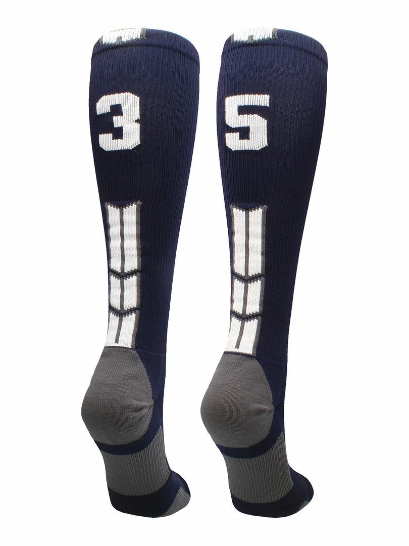 Best Sale ๐คฉ MadSportsStuff Navy Player ID Custom Number Over The Calf ๐งฆ Socks For ๐ฅ Softball โพ Baseball Football Boys And ๐ง Girls โจ 97 MadSportsStuff Navy Player ID Custom Number Over The Calf Socks For Softball Baseball Football Boys And Girls