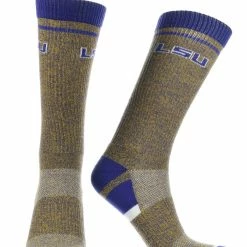 Hot Sale ๐ฅ TCK All Schools LSU Tigers ๐งฆ Socks Victory Parade Crew Length ๐ 7 TCK All Schools LSU Tigers Socks Victory Parade Crew Length