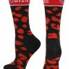 TCK Ball State Cardinals Socks Womens Savage Crew Socks