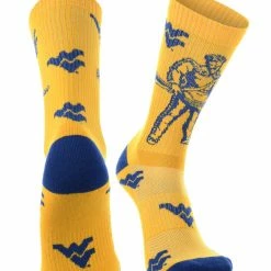 TCK West Virginia Mountaineers Socks Crew Length Sock Mayhem All Schools