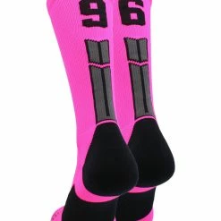 Best deal ๐ฏ MadSportsStuff Neon Pink And Black Player ID Custom Number Crew ๐งฆ Socks For ๐ Basketball Lacrosse Volleyball Boys And ๐ง Girls ๐คฉ 137 MadSportsStuff Neon Pink And Black Player ID Custom Number Crew Socks For Basketball Lacrosse Volleyball Boys And Girls