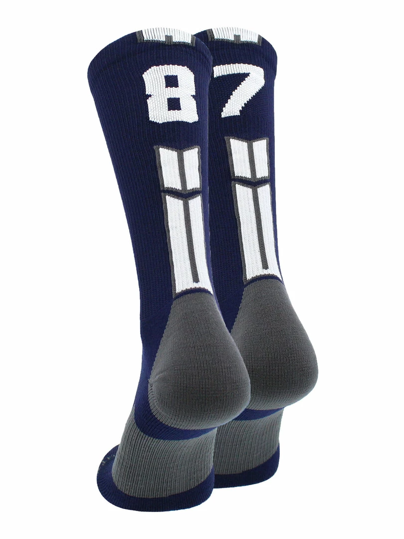 Coupon ๐งจ MadSportsStuff Volleyball ๐งฆ Socks Navy Player ID Custom Number Crew ๐งฆ Socks For ๐ Basketball Lacrosse Volleyball Boys And ๐ง Girls โ๏ธ 42 MadSportsStuff Volleyball Socks Navy Player ID Custom Number Crew Socks For Basketball Lacrosse Volleyball Boys And Girls