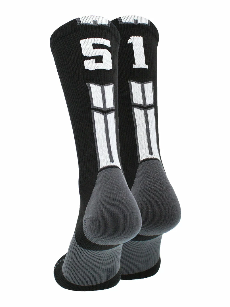 Outlet ๐งจ MadSportsStuff Black Player ID Custom Number Crew ๐งฆ Socks For ๐ Basketball Lacrosse Volleyball Boys And ๐ง Girls Volleyball ๐งฆ Socks ๐ฏ 29 MadSportsStuff Black Player ID Custom Number Crew Socks For Basketball Lacrosse Volleyball Boys And Girls Volleyball Socks