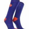 TCK All Schools Clemson Tigers Dress Socks Dean's List Crew Length Socks