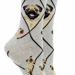 New ๐ WHD Pug ๐งฆ Socks For ๐ฉ Women Gift For ๐ถ Dog Lovers Crazy ๐งฆ Socks - Crew ๐ 9 WHD Pug Socks For Women Gift For Dog Lovers Crazy Socks - Crew