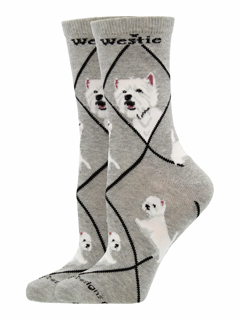 Promo ๐งจ WHD Crazy ๐งฆ Socks - Crew Westie ๐งฆ Socks For ๐ฉ Women Gift For ๐ถ Dog Lovers ๐ 2 WHD Crazy Socks - Crew Westie Socks For Women Gift For Dog Lovers