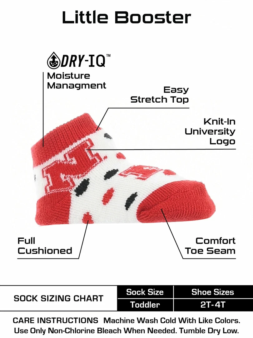 Coupon ⭐ TCK Nebraska Cornhuskers Toddler 🧦 Socks Low Cut Little Fan All Schools ❤️ 3 TCK Nebraska Cornhuskers Toddler Socks Low Cut Little Fan All Schools