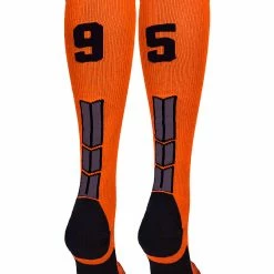 Best Sale ๐ MadSportsStuff ๐ฅ Softball ๐งฆ Socks Orange And Black Player ID Custom Number Over The Calf ๐งฆ Socks For ๐ฅ Softball โพ Baseball Football Boys And ๐ง Girls โญ 140 MadSportsStuff Softball Socks Orange And Black Player ID Custom Number Over The Calf Socks For Softball Baseball Football Boys And Girls