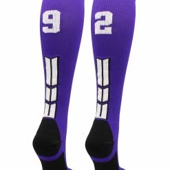 Discount ๐ MadSportsStuff Purple Player ID Custom Number Over The Calf ๐งฆ Socks For ๐ฅ Softball โพ Baseball Football Boys And ๐ง Girls ๐ฅ Softball ๐งฆ Socks ๐ 143 MadSportsStuff Purple Player ID Custom Number Over The Calf Socks For Softball Baseball Football Boys And Girls Softball Socks