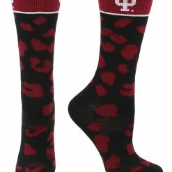 TCK All Schools Indiana Hoosiers Socks Womens Savage Crew Socks