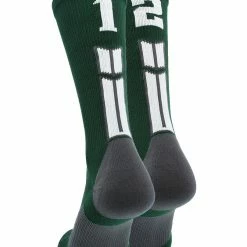 Buy โ๏ธ MadSportsStuff Dark Green Player ID Custom Number Crew ๐งฆ Socks For ๐ Basketball Lacrosse Volleyball Boys And ๐ง Girls ๐ 170 MadSportsStuff Dark Green Player ID Custom Number Crew Socks For Basketball Lacrosse Volleyball Boys And Girls