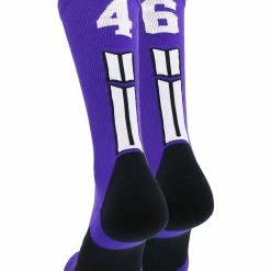 Brand new ๐ฅฐ MadSportsStuff Purple Player ID Custom Number Crew ๐งฆ Socks For ๐ Basketball Lacrosse Volleyball Boys And ๐ง Girls ๐ 187 MadSportsStuff Purple Player ID Custom Number Crew Socks For Basketball Lacrosse Volleyball Boys And Girls