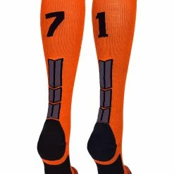 Best Sale ๐ MadSportsStuff ๐ฅ Softball ๐งฆ Socks Orange And Black Player ID Custom Number Over The Calf ๐งฆ Socks For ๐ฅ Softball โพ Baseball Football Boys And ๐ง Girls โญ 114 MadSportsStuff Softball Socks Orange And Black Player ID Custom Number Over The Calf Socks For Softball Baseball Football Boys And Girls