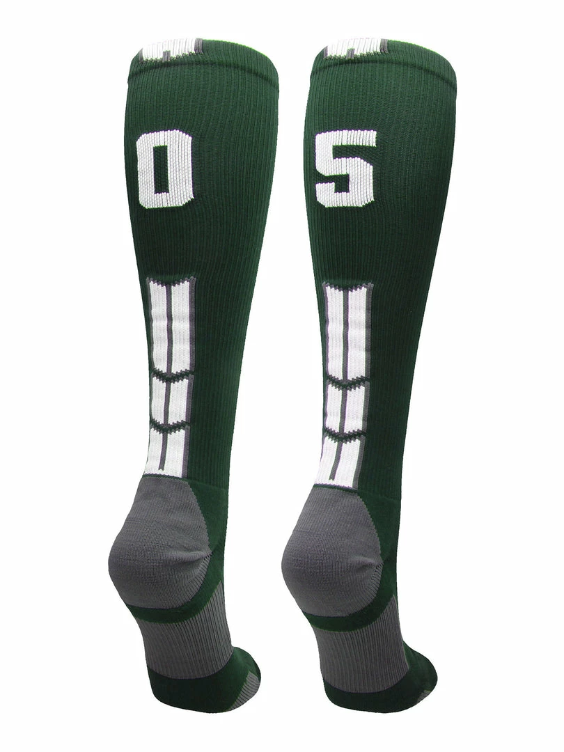 Best Pirce ๐ MadSportsStuff Dark Green Player ID Custom Number Over The Calf ๐งฆ Socks For ๐ฅ Softball โพ Baseball Football Boys And ๐ง Girls ๐ฅ Softball ๐งฆ Socks ๐คฉ 74 MadSportsStuff Dark Green Player ID Custom Number Over The Calf Socks For Softball Baseball Football Boys And Girls Softball Socks