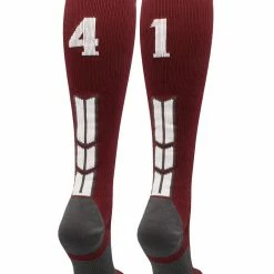 Best Sale ๐ MadSportsStuff Maroon Player ID Custom Number Over The Calf ๐งฆ Socks For ๐ฅ Softball โพ Baseball Football Boys And ๐ง Girls ๐ฅ Softball ๐งฆ Socks ๐ 192 MadSportsStuff Maroon Player ID Custom Number Over The Calf Socks For Softball Baseball Football Boys And Girls Softball Socks