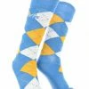 TCK UCLA Bruins Argyle Dress Socks NCAA Fanwear Crew Length