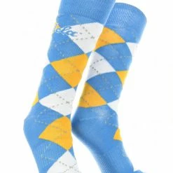 TCK UCLA Bruins Argyle Dress Socks NCAA Fanwear Crew Length