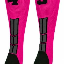 Best Sale ๐ MadSportsStuff โพ Baseball ๐งฆ Socks Neon Pink And Black Player ID Custom Number Over The Calf ๐งฆ Socks For ๐ฅ Softball โพ Baseball Football Boys And ๐ง Girls โจ 192 MadSportsStuff Baseball Socks Neon Pink And Black Player ID Custom Number Over The Calf Socks For Softball Baseball Football Boys And Girls