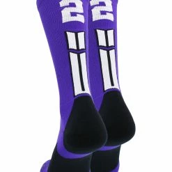 Brand new ๐ฅฐ MadSportsStuff Purple Player ID Custom Number Crew ๐งฆ Socks For ๐ Basketball Lacrosse Volleyball Boys And ๐ง Girls ๐ 182 MadSportsStuff Purple Player ID Custom Number Crew Socks For Basketball Lacrosse Volleyball Boys And Girls