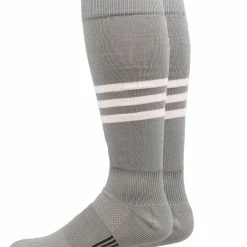 MadSportsStuff Dugout 3 Stripe Baseball Socks Over The Calf Length Pattern B
