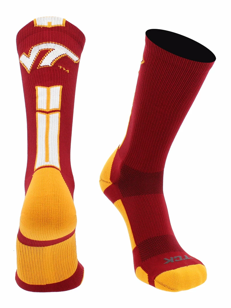 Discount ๐ฅฐ TCK Sports All Schools Virginia Tech Hokies ๐งฆ Socks Baseline 3.0 Crew ๐ 6 TCK Sports All Schools Virginia Tech Hokies Socks Baseline 3.0 Crew