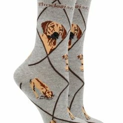 WHD Rhodesian Ridgeback Socks For Women Gift For Dog Lovers Crazy Socks - Crew
