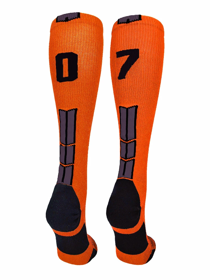 Deals โญ MadSportsStuff ๐ฅ Softball ๐งฆ Socks Orange And Black Player ID Custom Number Over The Calf ๐งฆ Socks For ๐ฅ Softball โพ Baseball Football Boys And ๐ง Girls ๐ 72 MadSportsStuff Softball Socks Orange And Black Player ID Custom Number Over The Calf Socks For Softball Baseball Football Boys And Girls