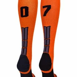 Best Sale ๐ MadSportsStuff ๐ฅ Softball ๐งฆ Socks Orange And Black Player ID Custom Number Over The Calf ๐งฆ Socks For ๐ฅ Softball โพ Baseball Football Boys And ๐ง Girls โญ 177 MadSportsStuff Softball Socks Orange And Black Player ID Custom Number Over The Calf Socks For Softball Baseball Football Boys And Girls