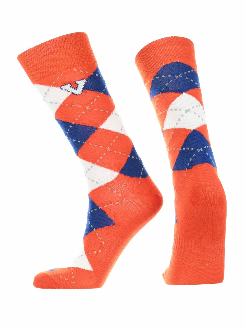 Cheap ๐คฉ TCK Virginia Cavaliers Argyle ๐ Dress ๐งฆ Socks NCAA Fanwear Crew Length ๐ 2 TCK Virginia Cavaliers Argyle Dress Socks NCAA Fanwear Crew Length