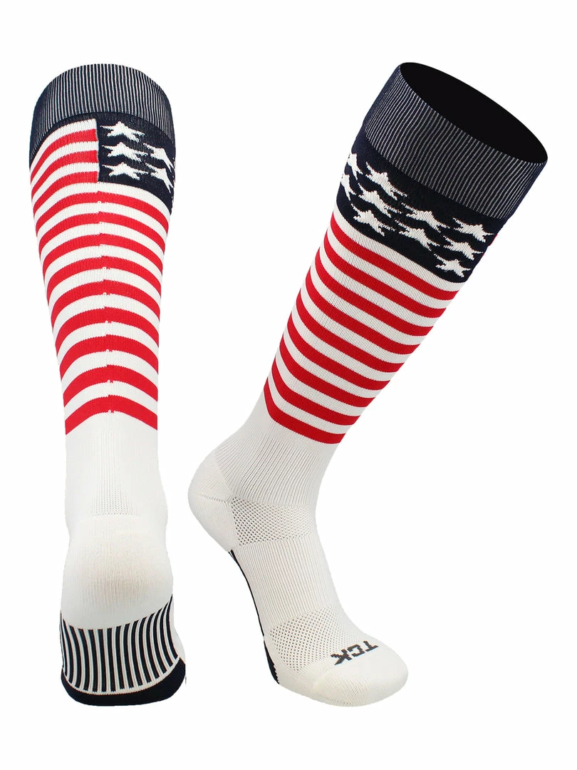 Cheap ๐ TCK Stars And Stripes USA Flag โพ Baseball ๐งฆ Socks ๐ 5 TCK Stars And Stripes USA Flag Baseball Socks
