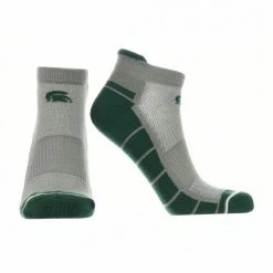 TCK All Schools Michigan State Spartans Low Cut Ankle Socks With Tab