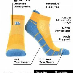 TCK UCLA Bruins Low Cut Ankle Socks With Tab