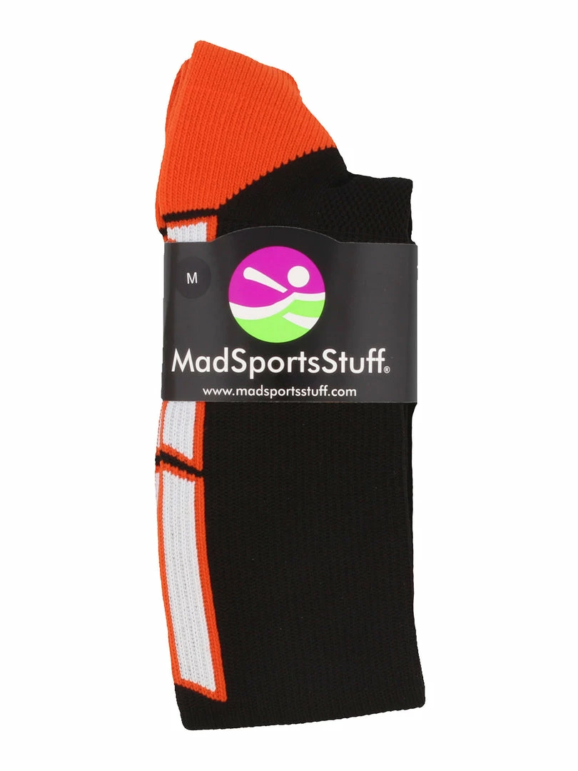 Brand new ๐ MadSportsStuff Tigers Logo Over The Calf ๐งฆ Socks ๐ฅฐ 2 MadSportsStuff Tigers Logo Over The Calf Socks