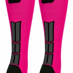 Discount ๐ฅ MadSportsStuff Neon Pink And Black Player ID Custom Number Over The Calf ๐งฆ Socks For ๐ฅ Softball โพ Baseball Football Boys And ๐ง Girls โพ Baseball ๐งฆ Socks ๐ 147 MadSportsStuff Neon Pink And Black Player ID Custom Number Over The Calf Socks For Softball Baseball Football Boys And Girls Baseball Socks