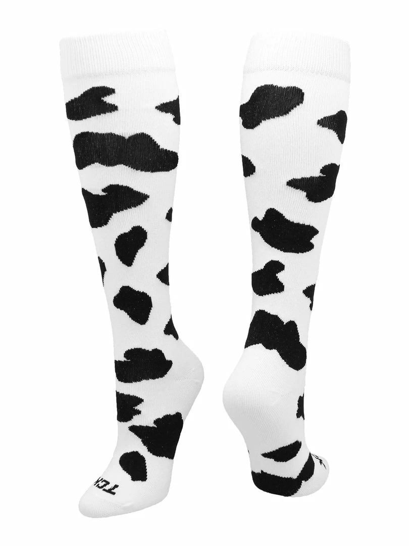Budget ๐ TCK ๐ฅ Softball ๐งฆ Socks Krazisox Cow Print Over The Calf ๐งฆ Socks ๐งจ 5 TCK Softball Socks Krazisox Cow Print Over The Calf Socks