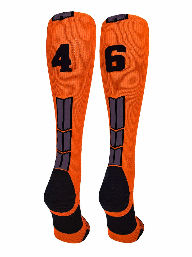 Deals โญ MadSportsStuff ๐ฅ Softball ๐งฆ Socks Orange And Black Player ID Custom Number Over The Calf ๐งฆ Socks For ๐ฅ Softball โพ Baseball Football Boys And ๐ง Girls ๐ 84 MadSportsStuff Softball Socks Orange And Black Player ID Custom Number Over The Calf Socks For Softball Baseball Football Boys And Girls